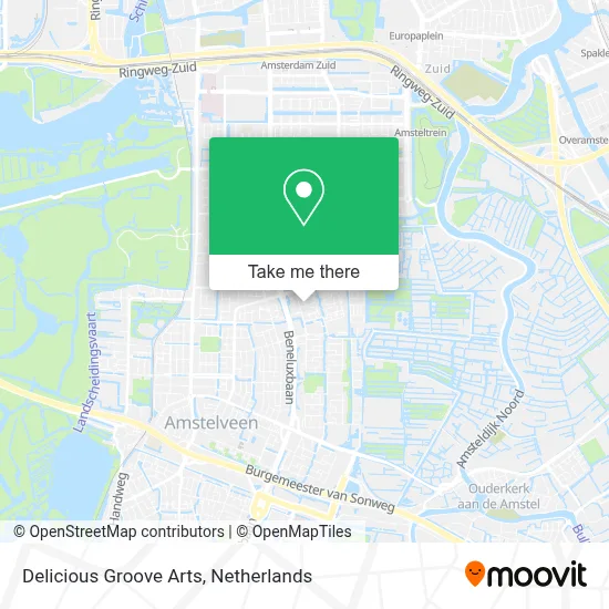 Delicious Groove Arts map