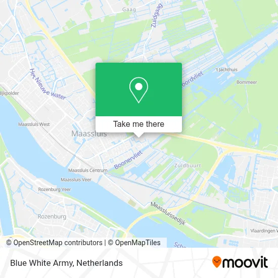 Blue White Army map