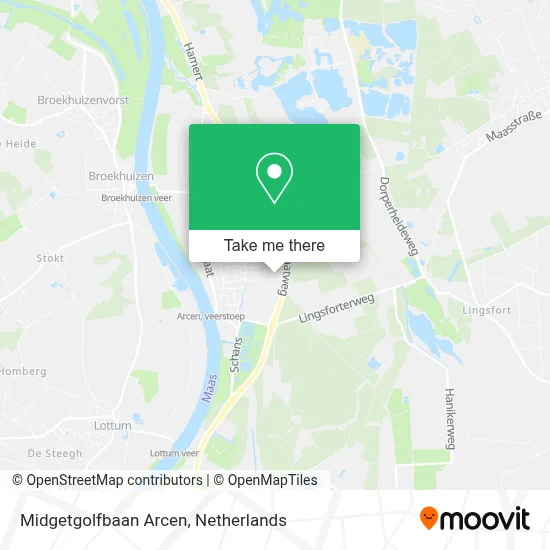 Midgetgolfbaan Arcen map
