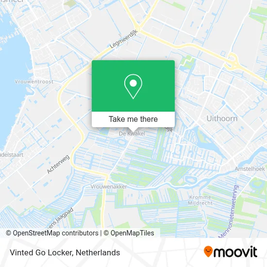 Vinted Go Locker map