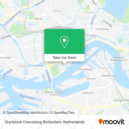 Startdock Coworking Rotterdam map