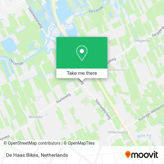 De Haas Bikes map