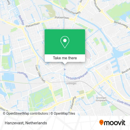 Hanzevast map