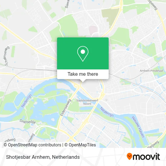 Shotjesbar Arnhem map