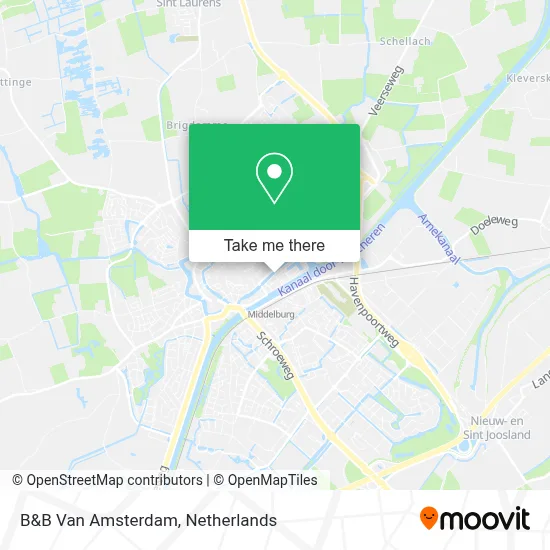 B&B Van Amsterdam map
