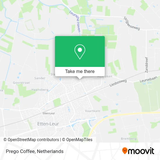 Prego Coffee map