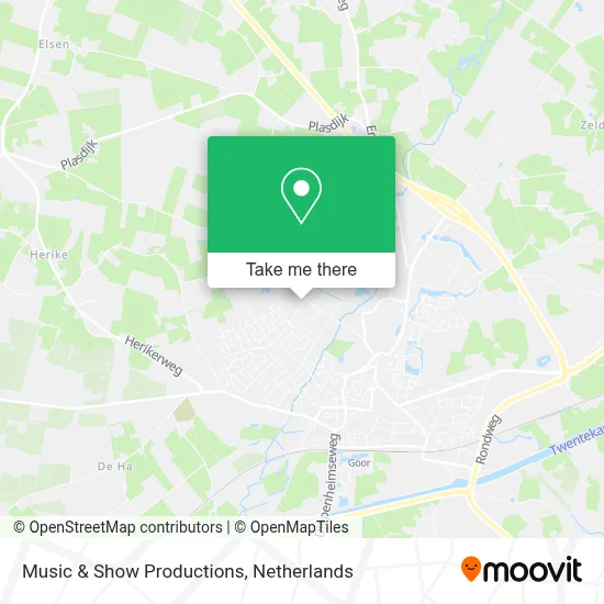 Music & Show Productions map