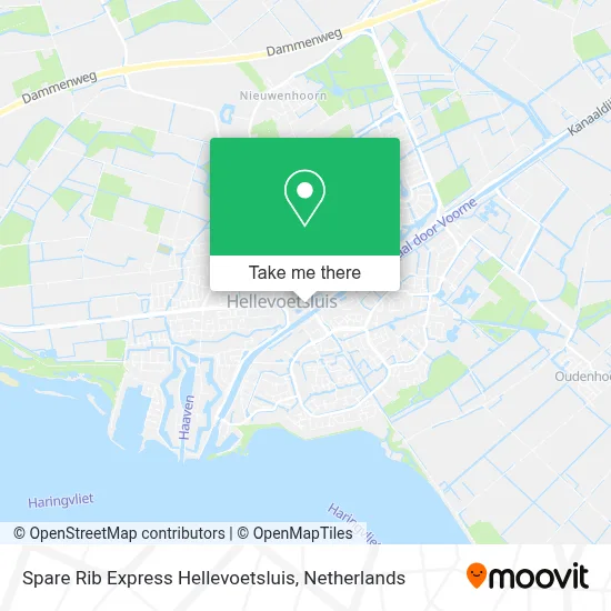 Spare Rib Express Hellevoetsluis map