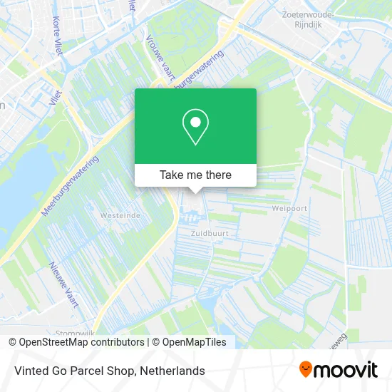 Vinted Go Parcel Shop map