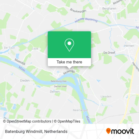 Batenburg Windmill Karte