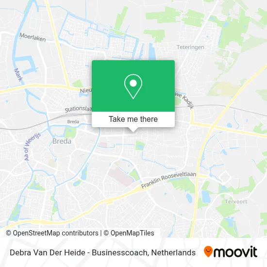 Debra Van Der Heide - Businesscoach map