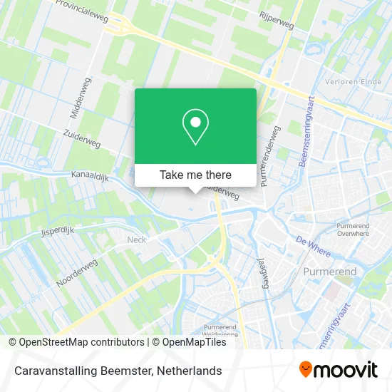 Caravanstalling Beemster map
