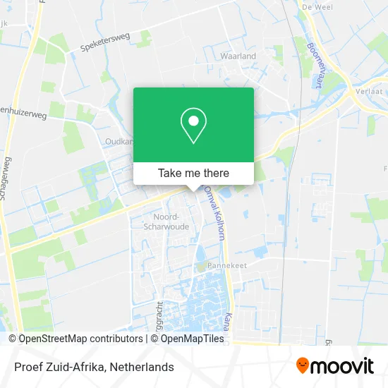 Proef Zuid-Afrika map