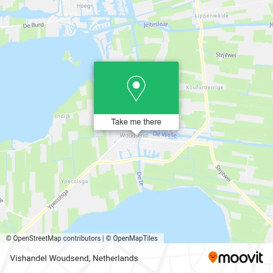 Vishandel Woudsend map