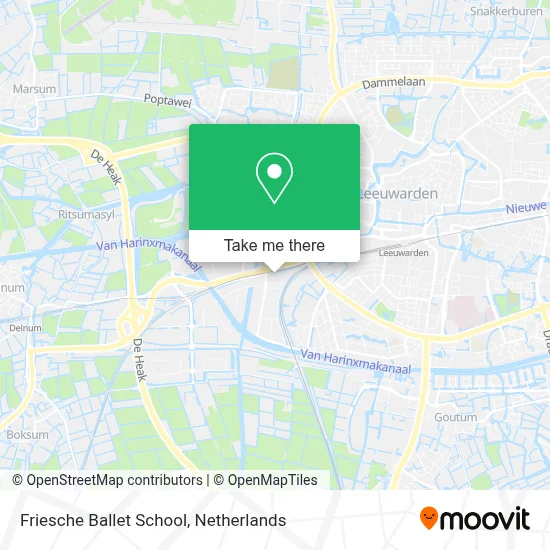 Friesche Ballet School map