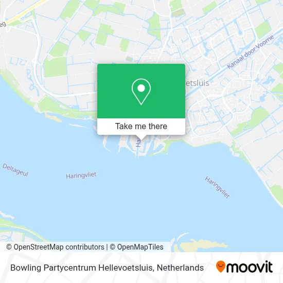 Bowling Partycentrum Hellevoetsluis map