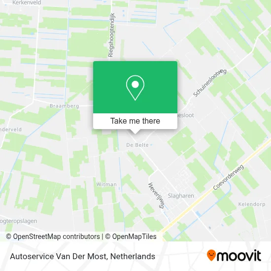 Autoservice Van Der Most map