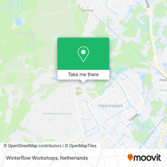Winterflow Workshops map