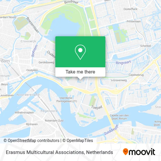 Erasmus Multicultural Associations map