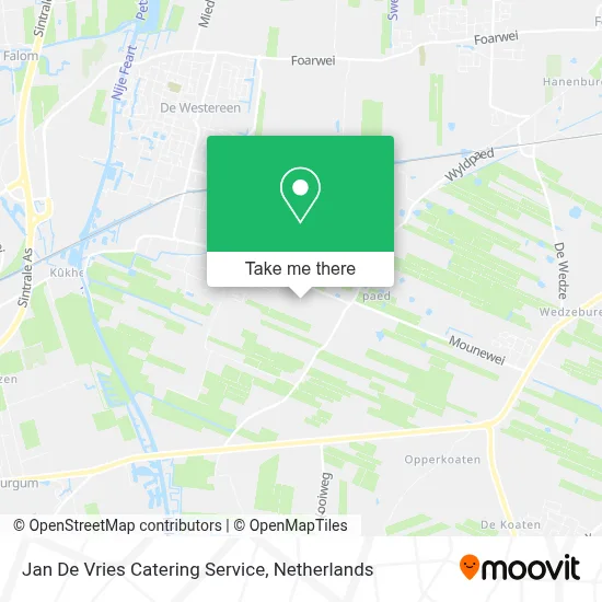 Jan De Vries Catering Service map