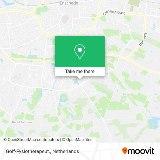 Golf-Fysiotherapeut. map