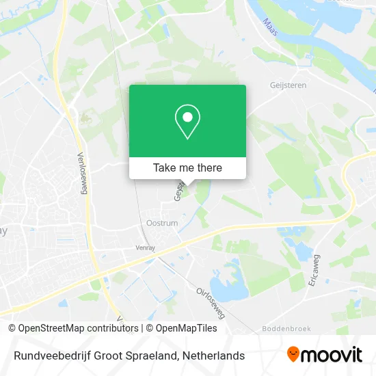 Rundveebedrijf Groot Spraeland map