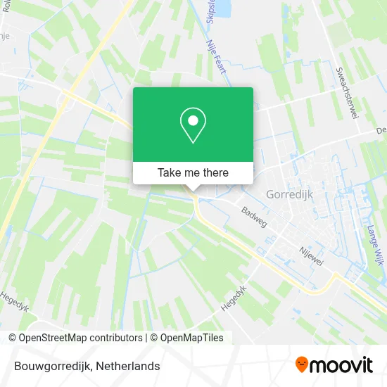 Bouwgorredijk map