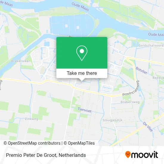 Premio Peter De Groot map