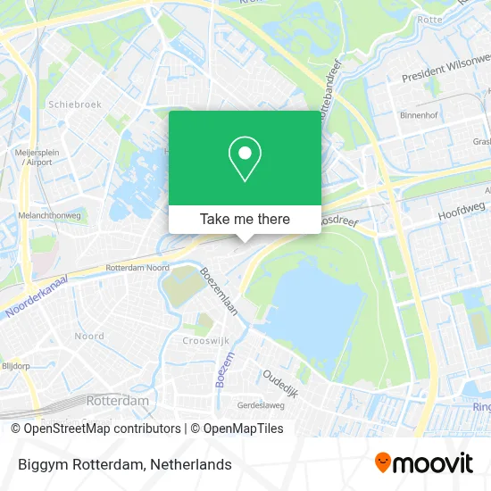 Biggym Rotterdam map