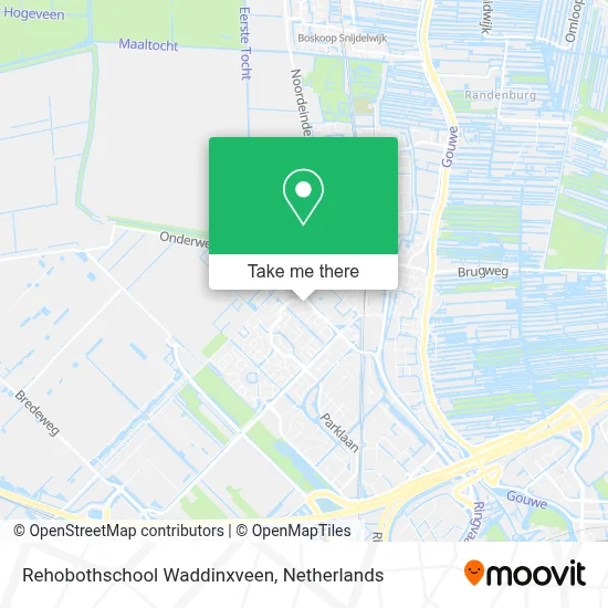Rehobothschool Waddinxveen map