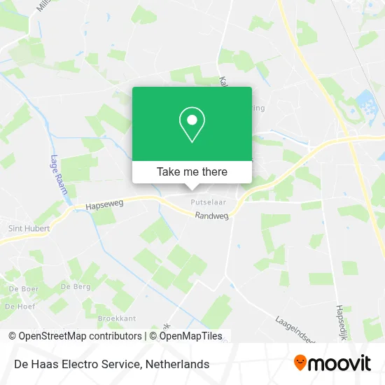 De Haas Electro Service map