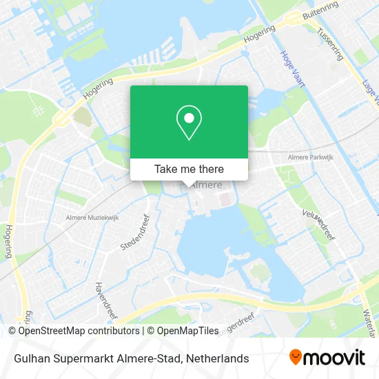 Gulhan Supermarkt Almere-Stad map