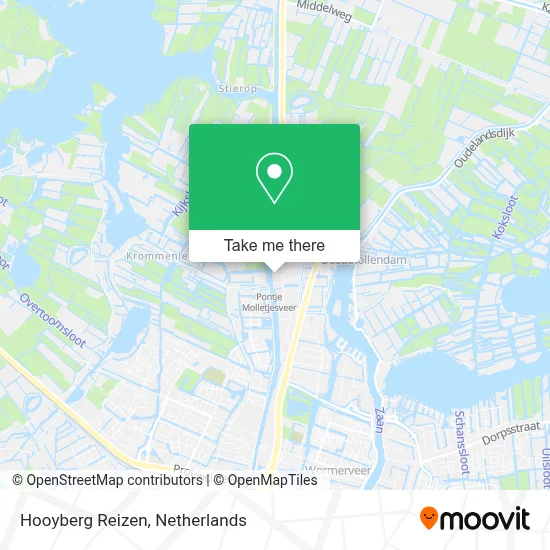 Hooyberg Reizen map
