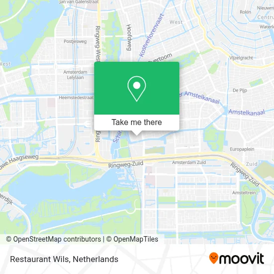 Restaurant Wils map