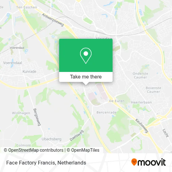 Face Factory Francis map