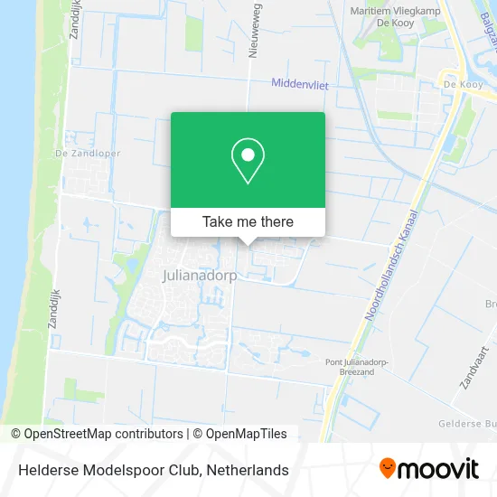 Helderse Modelspoor Club map