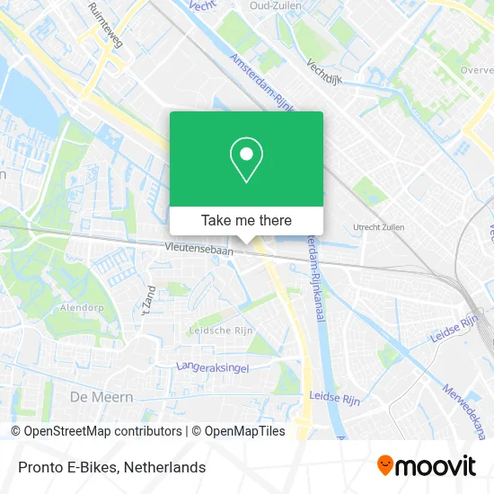 Pronto E-Bikes map