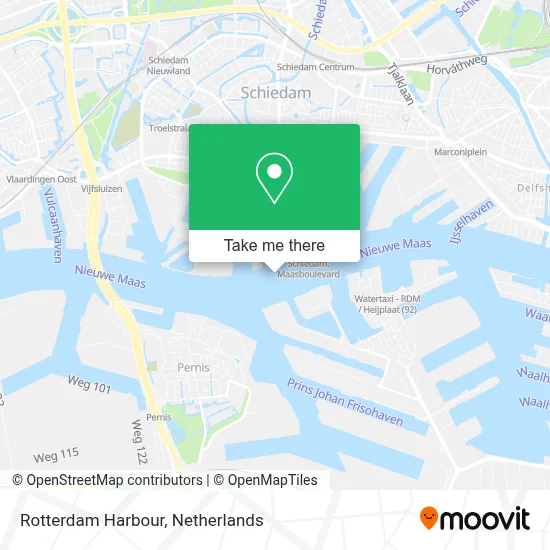 Rotterdam Harbour map