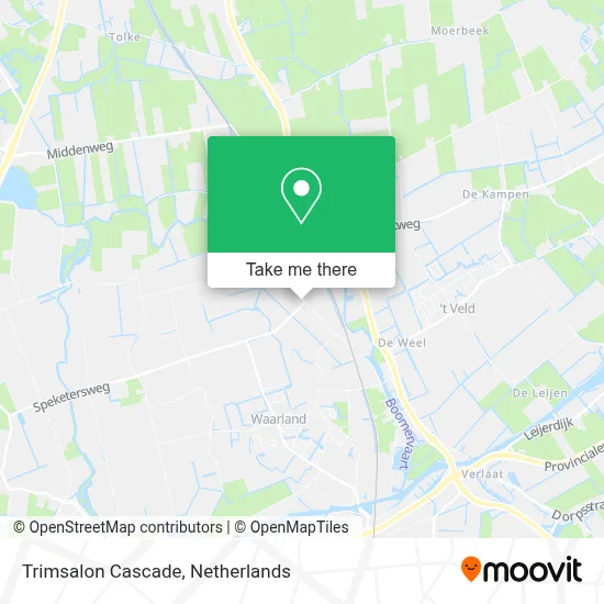 Trimsalon Cascade map
