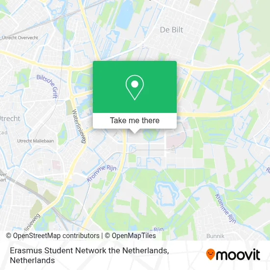 Erasmus Student Network the Netherlands map