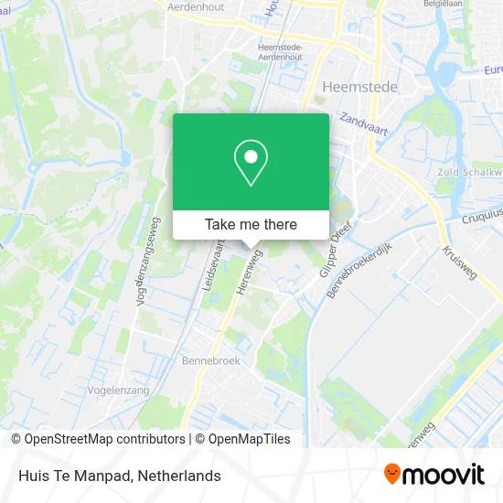 Huis Te Manpad map