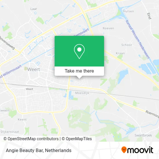 Angie Beauty Bar map