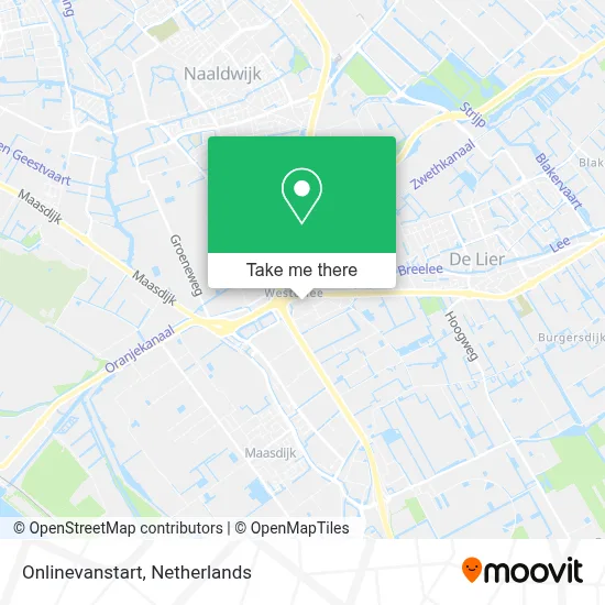 Onlinevanstart map