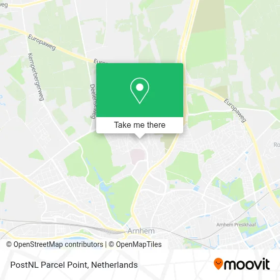 Postnl Pakketpunt map