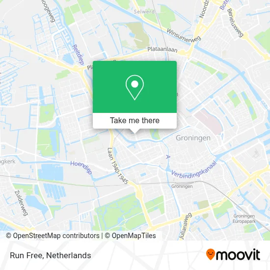 Run Free map