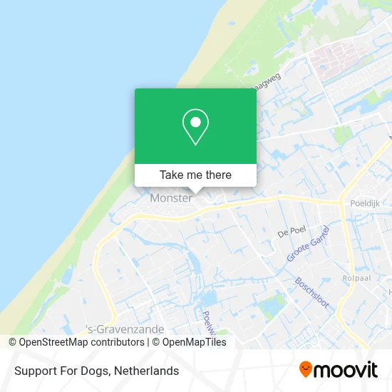 Support For Dogs map