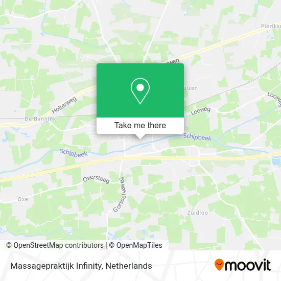 Massagepraktijk Infinity map
