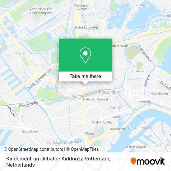 Kindercentrum Albatoe Kiddoozz Rotterdam map