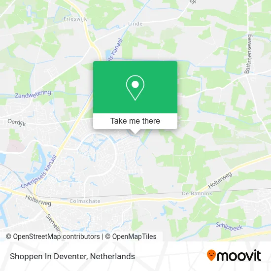 Shoppen In Deventer map