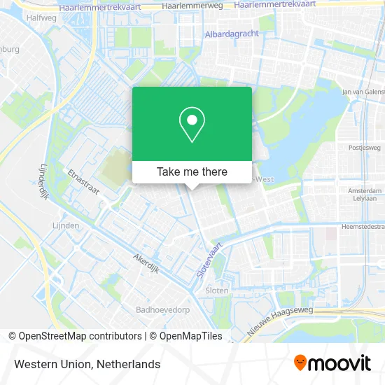 Western Union map